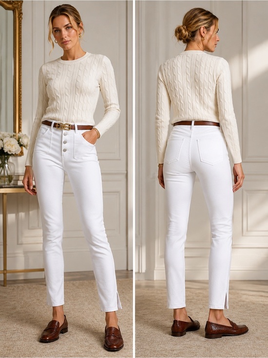 Polo Ralph Lauren Denim - Polo Ralph Lauren Tompkins High Rise Skinny Ankle Jeans White Size 31 NWT